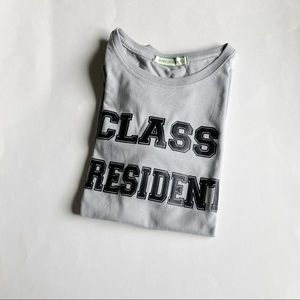 GREY CLASS PRESIDENT GRAPHIC SHIRT